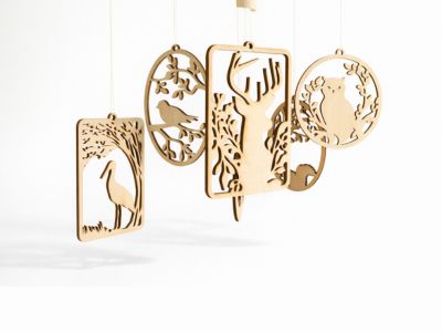 décoration alsacienne en bois faite main