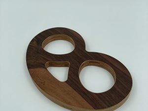 Dessous de plat en bois de fruitier - Noyer